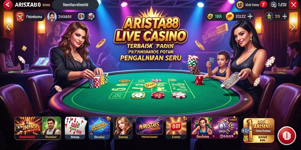 Tampilan screenshot gameplay ARISTA88 yang interaktif dan mendebarkan.