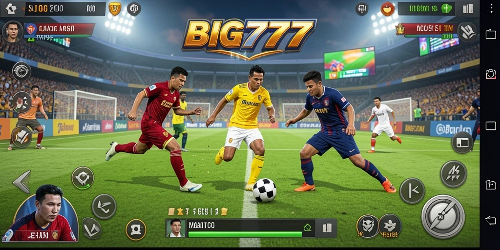 Tampilan epik dari gameplay <strong>BIG777</strong> yang penuh aksi olahraga.