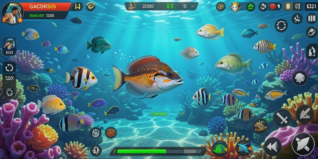 Tampilan gameplay GACOR305 yang penuh warna dan menarik.