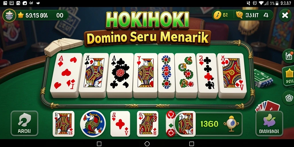Screenshot gameplay HOKIHOKI menunjukkan suasana pertandingan yang seru.