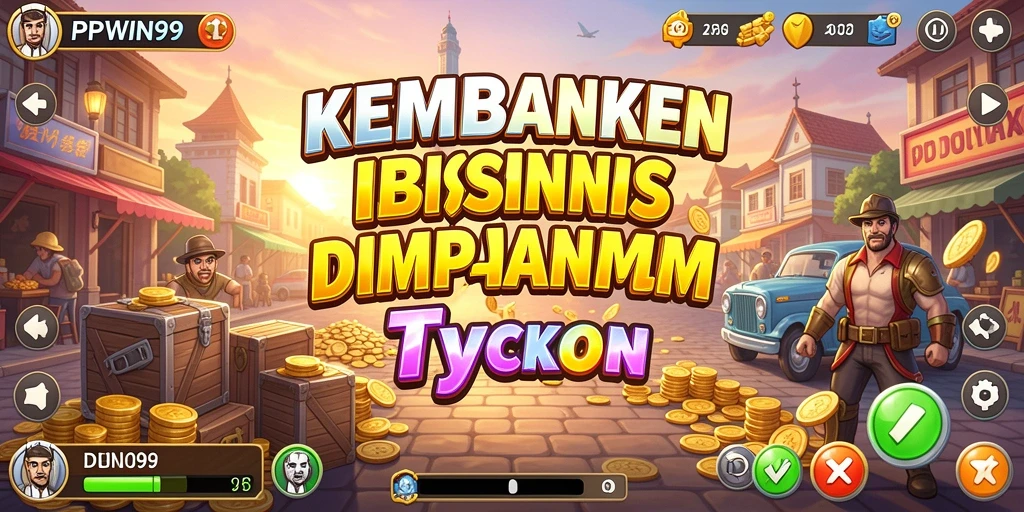 Tampilan gameplay menampilkan keseruan mengelola bisnis Tycoon.