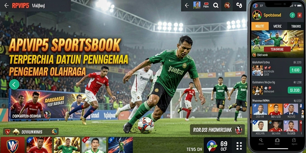 Tangkapan layar RPVIP5 menampilkan taruhan olahraga secara real-time.