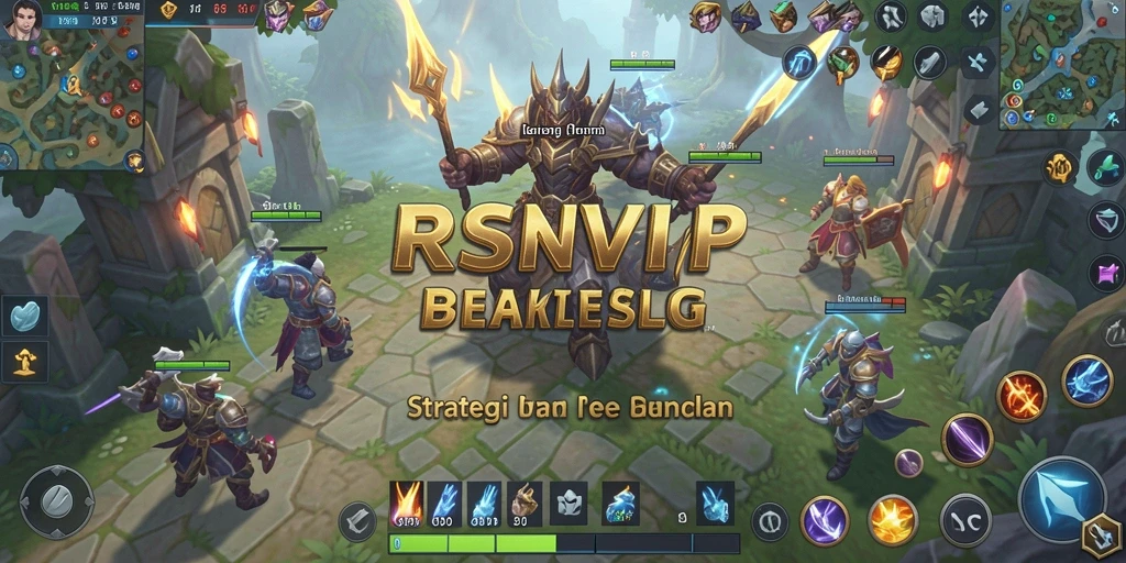 Screenshot menampilkan aksi pertempuran strategis dalam RSNVIP.
